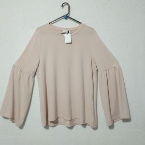 Womens large calvin klein peachy cream pink shirt